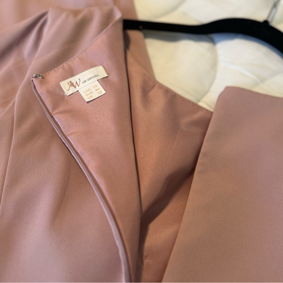 Mother of Bride Dusty Rose Floor Length Dress - Picture 5 of 5